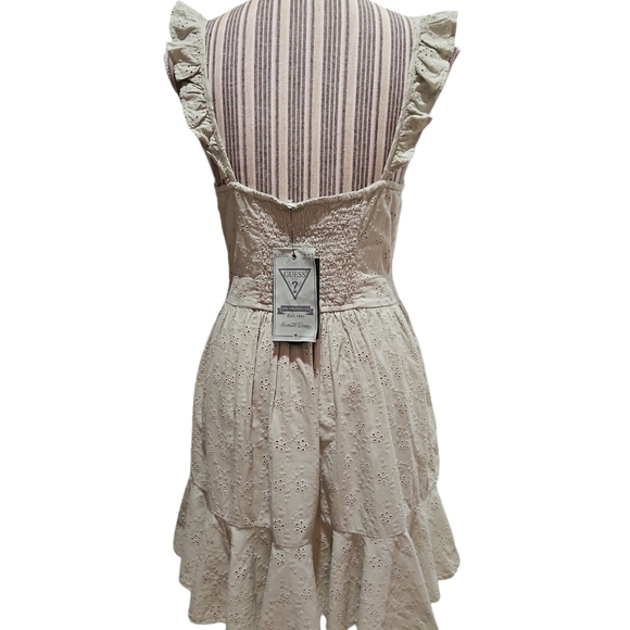 GUESS LOS ANGELES AUTHENTIC DENIM SHARON EYALET MINI DRESS SIZE S - Picture 6 of 16